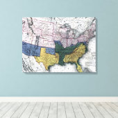 TOILE MAP : CIVIL WAR, 1864 (Insitu (Plancher de Bois))