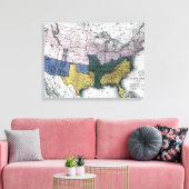 TOILE MAP : CIVIL WAR, 1864 (Insitu(Salon))