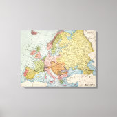 TOILE MAP: EUROPE, 1885 (Recto)