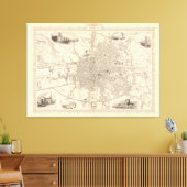 Toile Map of Dublin, Irlande (Insitu(Salon))
