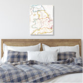 Toile Map of England Britannia Antiqua (Insitu(Chambre))