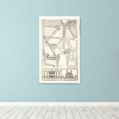 Toile Map of Greenwich Park (Insitu (Plancher de Bois))