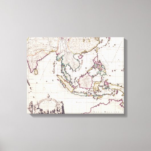 Toile Map of India & the East Indies (Recto)
