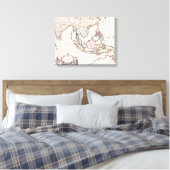 Toile Map of India & the East Indies (Insitu(Chambre))