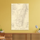 Toile Map of Madagascar (Insitu(Salon))