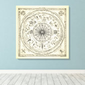 Toile Map of Oxford view from the Bodleian (Insitu (Plancher de Bois))