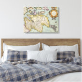 Toile Map of Scotland | Écosse militaire (Insitu(Chambre))