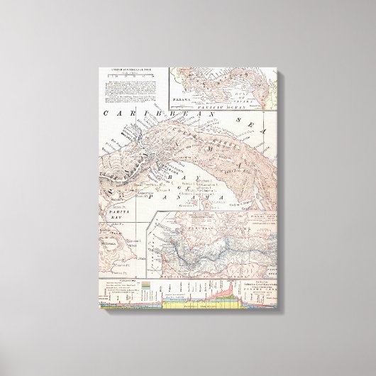 TOILE MAP : PANAMA, 1907 (Recto)