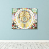 Toile Map showing Tycho Brahe's System of Planetary Orbi (Insitu (Plancher de Bois))