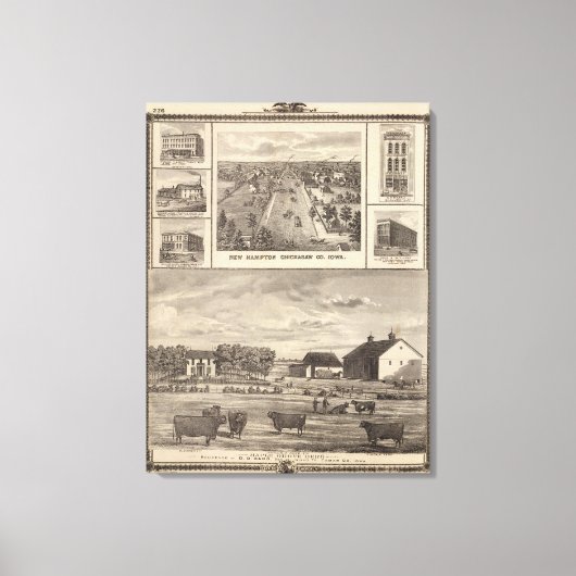 Toile Maple Grove Herd, Cedar Co New Hampton (Recto)