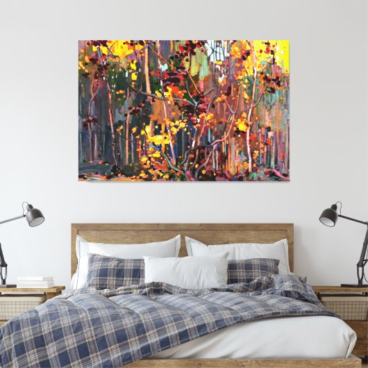 Toile Maple Saplings, tableau de Tom Thomson, (Insitu(Chambre))