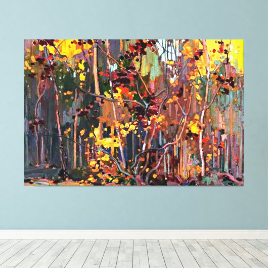 Toile Maple Saplings, tableau de Tom Thomson, (Insitu (Plancher de Bois))