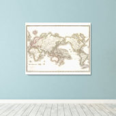 Toile Mappemonde - Carte du monde (Insitu (Plancher de Bois))