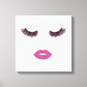 Toile Maquillage avec effet parties scintillant