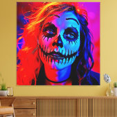 Toile Maquillage d'Halloween (Insitu(Salon))