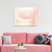 Toile Maquillage rose pâle Artiste Beauté Grey Kiss Lips (Insitu(Salon))