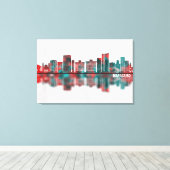 Toile Maracaibo Venezuela Skyline (Insitu (Plancher de Bois))
