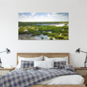 Toile Marais côtier avec un pont lointain (Insitu(Chambre))