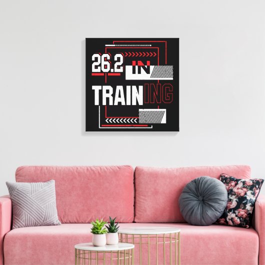 Toile Marathon - 26.2 en formation Abstraite (Insitu(Salon))