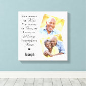 Toile Marble Famille Photo Sympathie Mémoriaux Keepsaké (Insitu (Plancher de Bois))