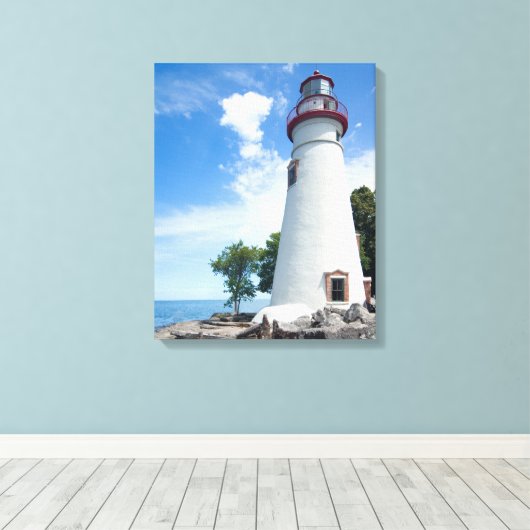Toile Marblehead Lighthouse (Insitu (Plancher de Bois))