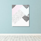 Toile Marbre Géomtrique Pastel Design pointillé (Insitu (Plancher de Bois))