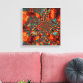 Toile Marbre orange (Insitu(Salon))