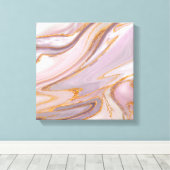 Toile Marbre Rose liquide et or (Insitu (Plancher de Bois))