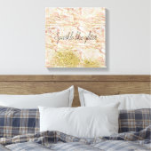 Toile Marbre rose or Confetti Faux Parties scintillant (Insitu(Chambre))