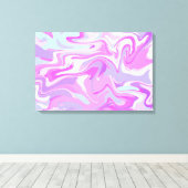 Toile Marbré rose violet Turquoise (Insitu (Plancher de Bois))