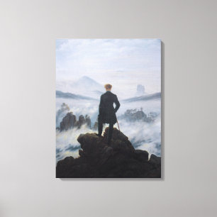 Toile Marche au-dessus de la mer des brouillards