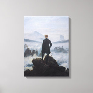 Toile Marche au-dessus de la mer des brouillards