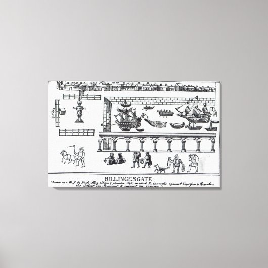 Toile Marché de Billingsgate (Recto)