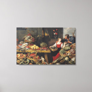 Toile Marché de fruits et légumes