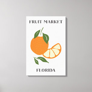 Toile Marché de fruits Orange de Floride Nourriture