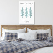 Toile Marché de plantes Maine Green Pine Tree Forest (Insitu(Chambre))