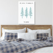 Toile Marché plante Maine Green Pine Tree Forest (Insitu(Chambre))