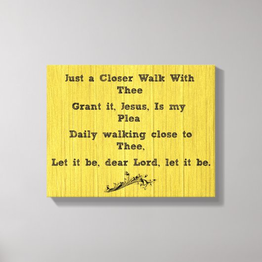 Toile Marche plus proche avec le Hymn (Recto)