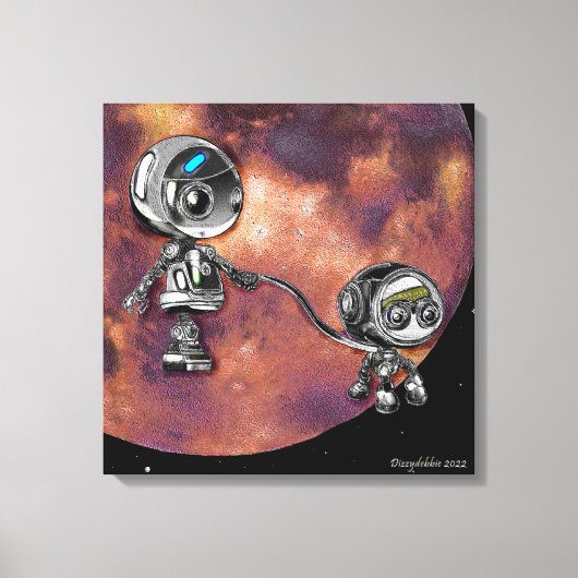 Toile Marche spatiale robotique (Recto)