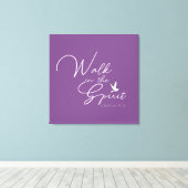 Toile Marche violette dans l'esprit Bible Verse (Insitu (Plancher de Bois))