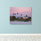 Toile Marcher au coucher du soleil (Insitu (Plancher de Bois))