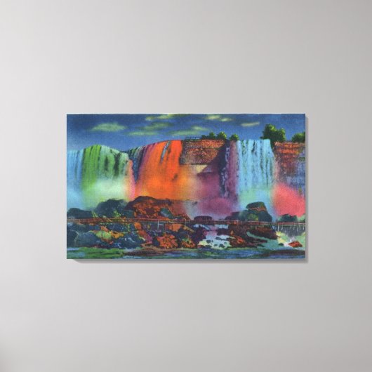 Toile Marcher jusqu'à la grotte des vents à la nuit (Recto)