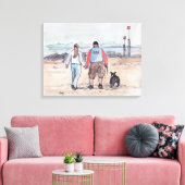 Toile Marcher le chien - 04 (Insitu(Salon))