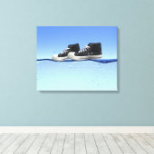 Toile Marcher sur l'eau (Insitu (Plancher de Bois))