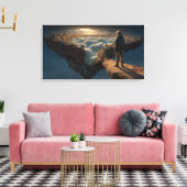 Toile Marcheur de Bordure Moderne (Insitu(Salon))