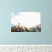 Toile Marcheur de montagne (Insitu (Plancher de Bois))