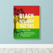 Toile MARCUS GARVEY Histoire noire (Insitu (Plancher de Bois))