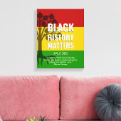 Toile MARCUS GARVEY Histoire noire (Insitu(Salon))