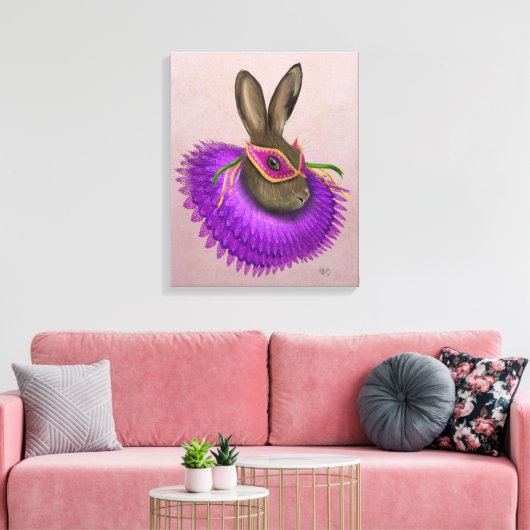 Toile Mardi Gras Hare (Insitu(Salon))
