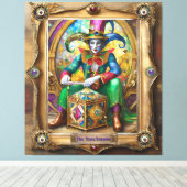 Toile Mardi Gras Realm Portraits - Voyageur du temps (Insitu (Plancher de Bois))